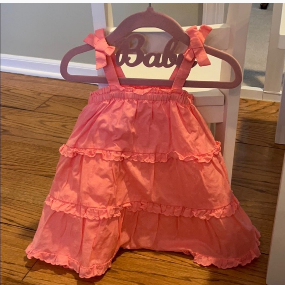 Baby Gap Coral Ruffle Tiered Dress
